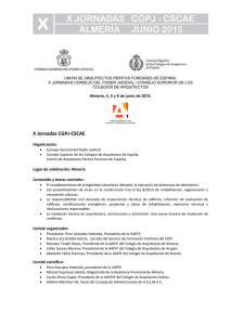 Programa X Jornadas CGPJ-CSCAE - Colegio Oficial Interinsular de