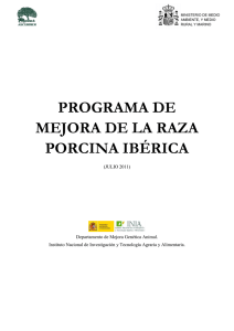 Programa de Mejora Raza Porcina Ibérica.