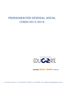 Programación General Anual 2015/2016