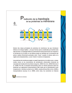 Capítulo 6. Predicción de la topología de las proteínas de membrana.