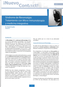 Sindrome de Fibromialgia y tratamiento con Medicina Integrativa