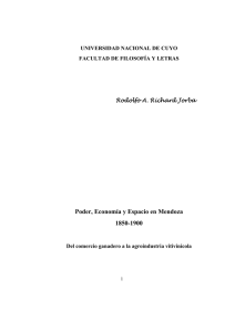 Poder, Economía y Espacio en Mendoza 1850-1900