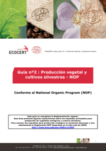 Guía nº2 : Producción vegetal y cultivos silvestres - NOP