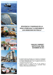 eficiencia y equidad en la pesca peruana: la reforma y los derechos