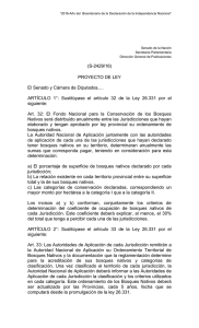 (S-2429/16) PROYECTO DE LEY El Senado y Cámara de