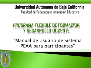 Diapositiva 1 - Facultad de Pedagogía e Innovación Educativa