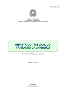 Revista nº 5/2010 - Tribunal Regional do Trabalho da 2ª Região SP