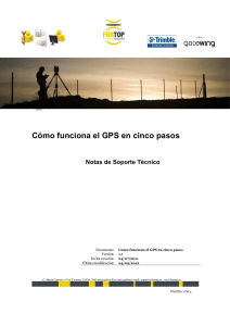 Cómo funciona el GPS en cinco pasos Notas de Soporte Técnico