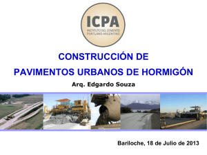 CONSTRUCCIÓN DE PAVIMENTOS URBANOS DE HORMIGÓN