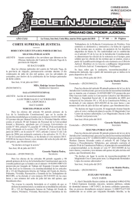 BOLETÍN JUDICIAL N° 160 de la fecha 18 08 2015