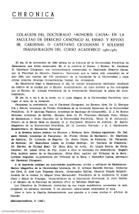 CH RO NIC A - summa - Universidad Pontificia de Salamanca