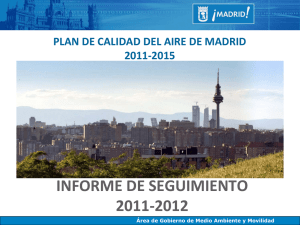 Presentación en pdf Balance Calidad del Aire de la ciudad de Madrid