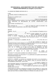 petición inicial - Comunidad de Madrid