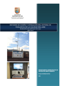 Diseño y Operación del SVCASC - Alcaldía de Santiago de Cali