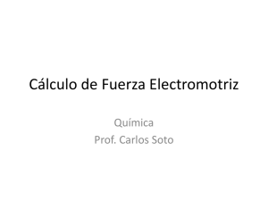 Cálculo de Fuerza Electromotriz