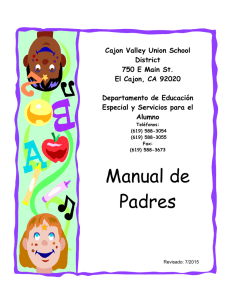 Manual de Padres - Cajon Valley Union School District