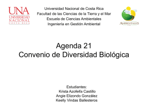 Gr. 1 Convenio Diversidad Biológica y Agenda 21
