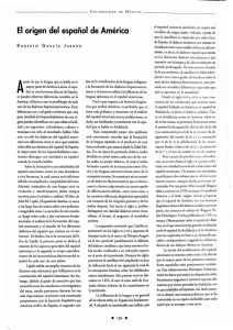 El origen del español de América - Revista de la Universidad de