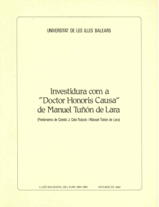 Lliçó inaugural 1984-1985 - Biblioteca Digital de les Illes Balears