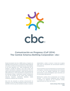 The Central America Bottling Corporation -cbc