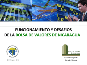 funcionamiento y desafios de la bolsa de valores de nicaragua