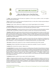 Diccionario de pastos - Universidad Politécnica de Madrid