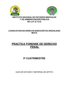 PRACTICA FORENSE DE DERECHO PENAL 5 CUATRI