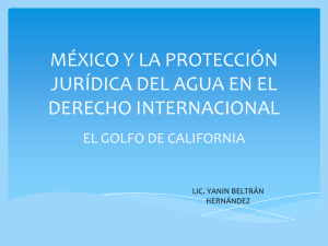 méxico y la protección jurídica del agua en el derecho internacional