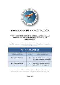 Programa Capacitacion CARSAMPAF 2016