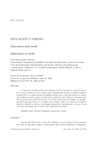 Educación y verdad - Universidad de Salamanca