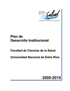 Plan de Desarrollo Institucional - Facultad de Ciencias de la Salud