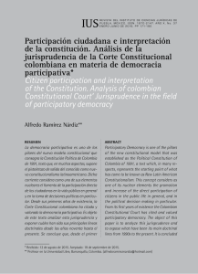 Participación ciudadana e interpretación de la constitución. Análisis