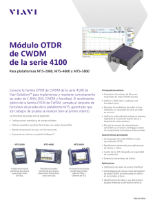 Módulo OTDR de CWDM de la serie 4100