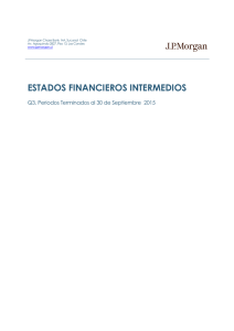 Estado Financiero Trimestral - Septiembre 2015