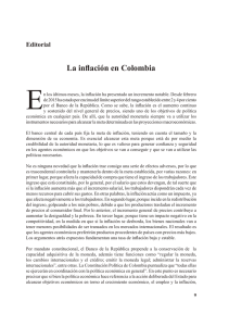 La inflación en Colombia - portal de revistas uptc