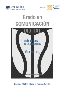 Grado en COMUNICACIÓN DIGITAL - Centro Universitario SAN