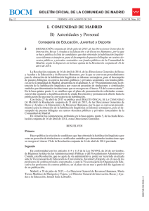 PDF (BOCM) - Sede Electrónica del Boletin Oficial de la Comunidad