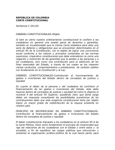 REPÚBLICA DE COLOMBIA CORTE CONSTITUCIONAL Sentencia