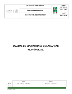 MOP-SEN-37 Manual de Operaciones de las Áreas Quirúrgicas