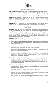 Resolución No. 16 de 2012
