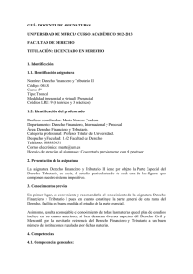 Derecho Financiero II - Universidad de Murcia