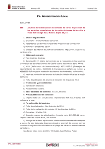 anuncio formalizacion borm - Ayuntamiento de San Javier