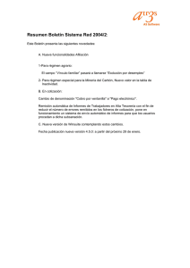 Resumen Boletín Sistema Red 2004/2