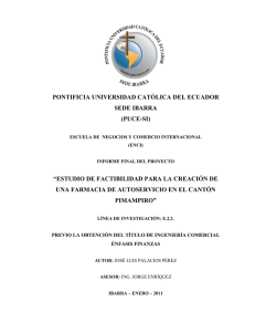 Estudio de Factibilidad para la creación de una Farmacia de