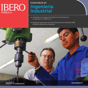 Ingeniería Industrial - Universidad Iberoamericana Puebla