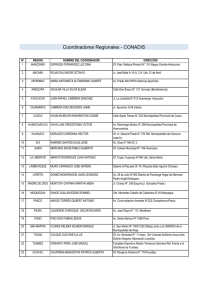 Coordinadores Regionales