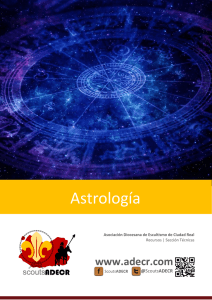 Astrología - Asociación Diocesana de Escultismo de Ciudad Real