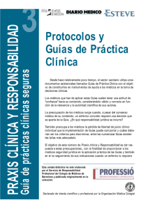 Protocolos y Guías de Práctica Clínica