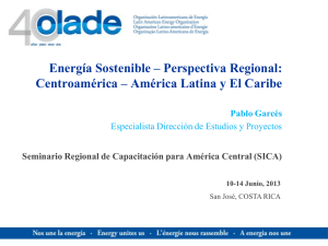 Energía Sostenible – Perspectiva Regional ALC