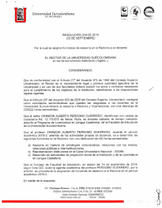 Resolución 234 de 2016 - Universidad Surcolombiana